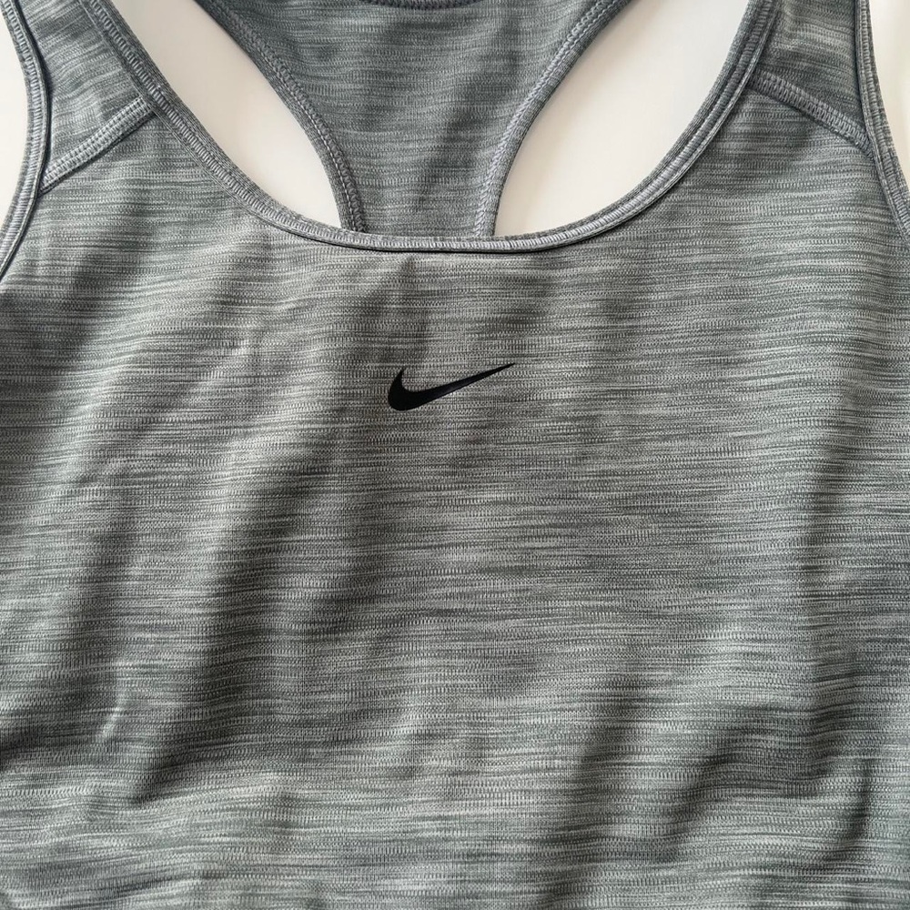 Nike grey dri-fit swoosh sports bra - Picture 5 of 8